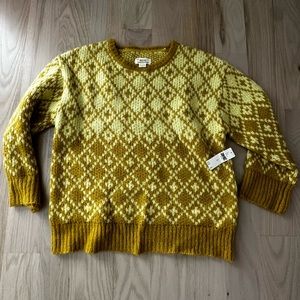 NWT anthropology Mauve wool/ acrylic sweater- size M